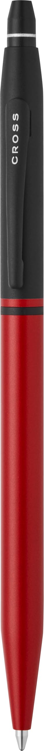 Cross Click Tuxedo Selectip Ballpoint Pen, Striking Satin Metallic Red with Black Contrasting Appointments, High-End Gift, Smooth Writing, Luxury Corporate Gift Box