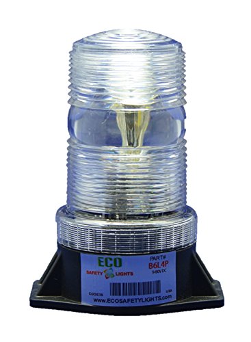 B6L4PAC 85-265V AC LED EMERGENCY WARNING SAFETY LIGHT BEACON STROBE EFFECT 110V 120V 220V 240V (CLEAR)