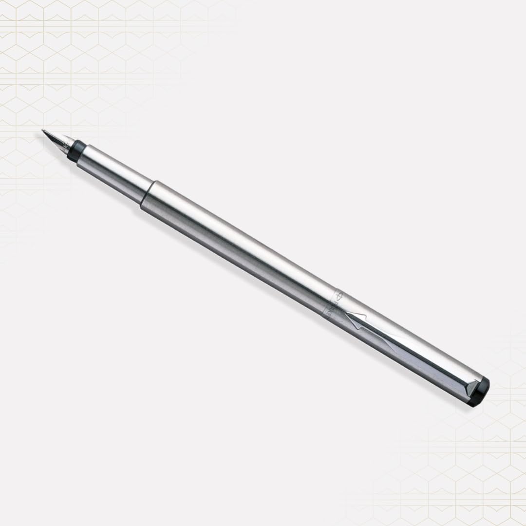 Parker Vector Ct Fountain Pen, Stainless Steel