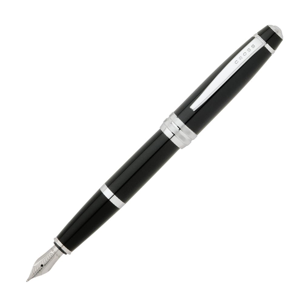 Cross Bailey Black Lacquer Medium With Stainless Steel Nib Self Serve S Fountain Pen