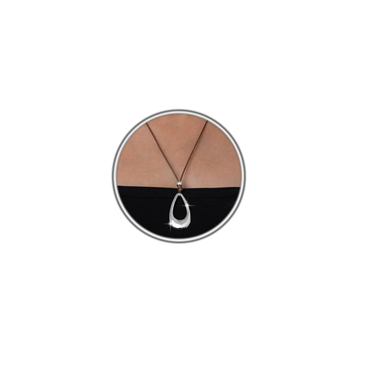 Hcrohihit Chunky Hollow Pendant Necklace for Women,Trendy Charm Big Circle Necklace Boho Punk Cowgirl Outfits Western Accessories (B-SL)
