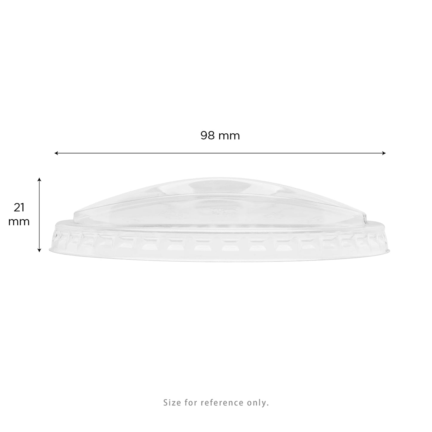 Karat C-KC626TS-SHNE 98mm PET Strawless Sipper Lid for 12-24oz PET Cup, sipper lids, strawless lids 1,000 Count