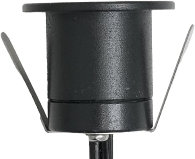VOLT 12V 1W Solid Brass Color Changing RGBW Micro Dot LED Indicator Light (Black) for Outdoor Deck, Step, Patio, Path, Walkway or Hardscape Areas