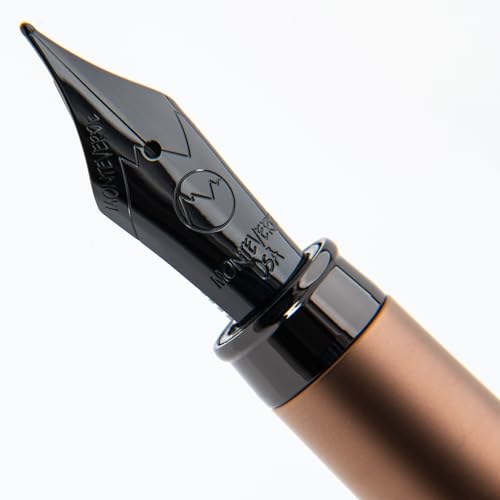 Monteverde Innova Formula M Fountain Pen, Bronze - Medium Nib, Premium PVD Coated Pen, Refillable, JoWo Stainless Steel Nib, Luxury Gift Box