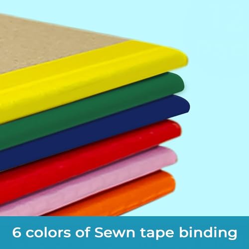 Rosmonde 48 Pack Kraft Notebooks, Softcover A5 Blank Journals, No-Bleed, 120 Pages (60 Sheets) Bulk Blank Sketch Books for Drawing, 8 x 5.7 Unlined Travel Journals, Bulk Blank Page Journals