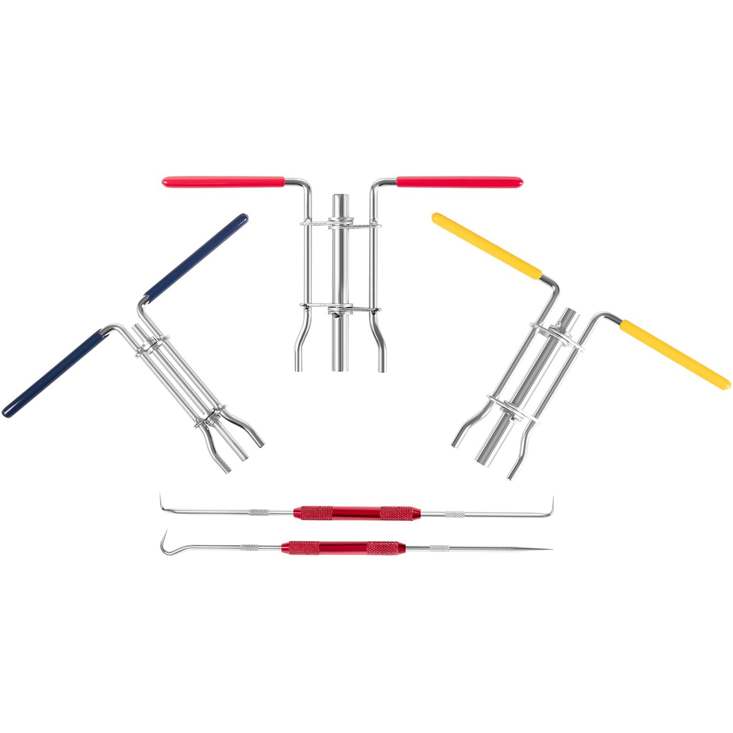 5 Pack Hydraulic Seal Installation Tool Kit, Hydraulic Cylinder Piston Repair Seal Tools, U-Cup Rod Seal Installation Tool Kits, Upgraded Seal Twistor Install Tool Set with Pick and Hook Set