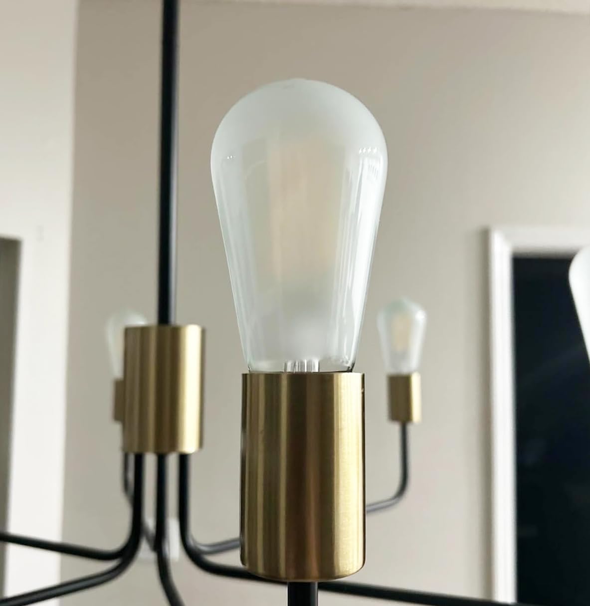 HOMOSUM E26 Frosted LED Edison Bulbs, 4W, Equivalent 40W, Soft White 3000K,400LM,AC120V,Dimmable ST58 Frosted Vintage Bulbs with 90+ CRI, Pack of 6 (4W=40W Soft White)