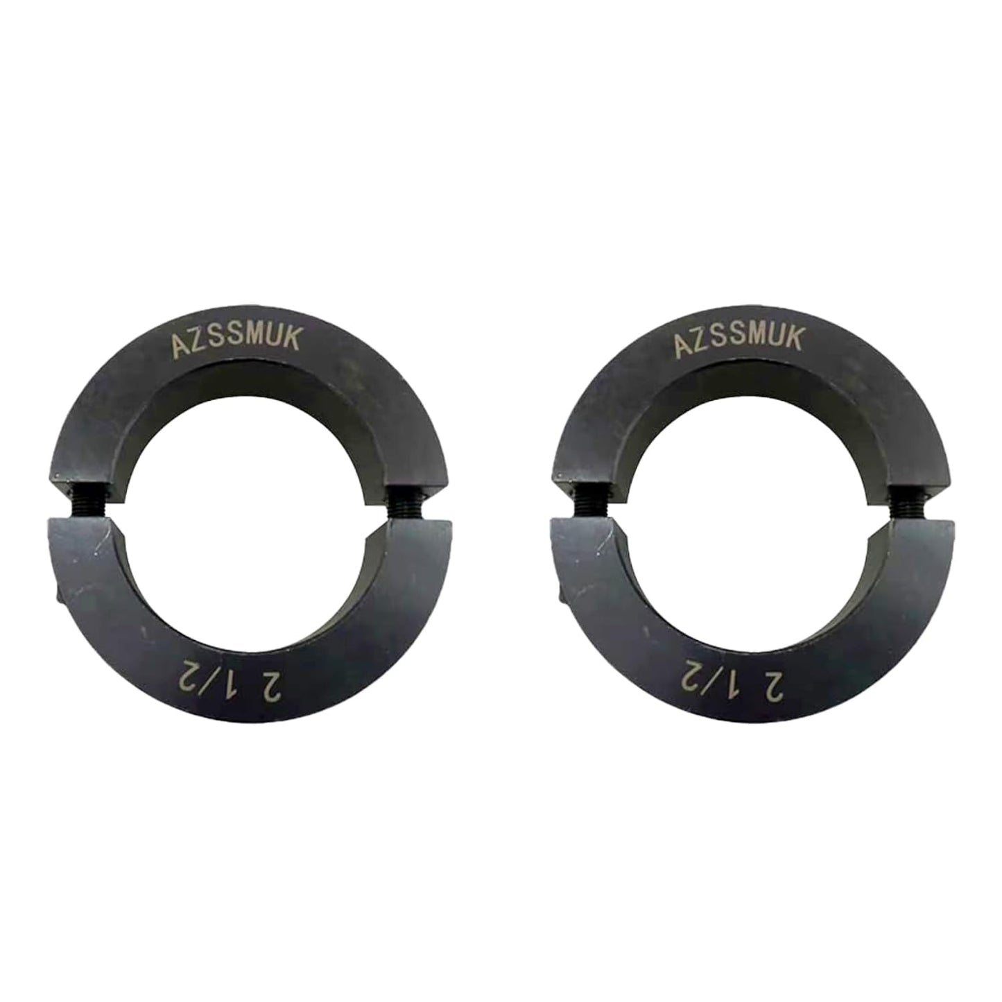 AZSSMUK Shaft Collar Bore 2-3/4'' Double Split Black Oxide Set Screw Durable Shaft Collars Suitable for Machinery and Industrial Use 2 Pieces (2-3/4'')