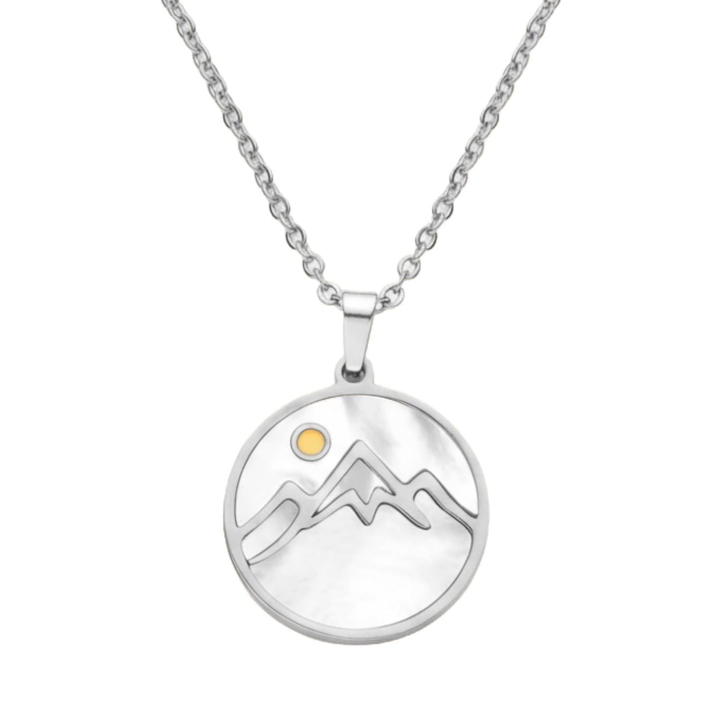 VLIEGEN Mustard Seed Necklace - Stainless Steel Faith Mountain Jewelry for Women & Men styleT