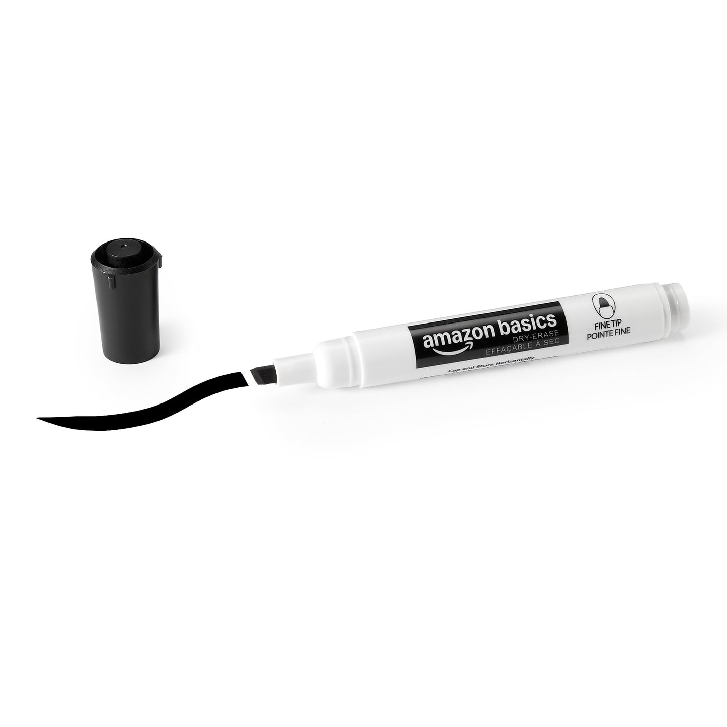 Amazon Basics Low-Odor Dry Erase Whiteboard Markers, Chisel Tip, Quick-Dry, Black, 36-Pack