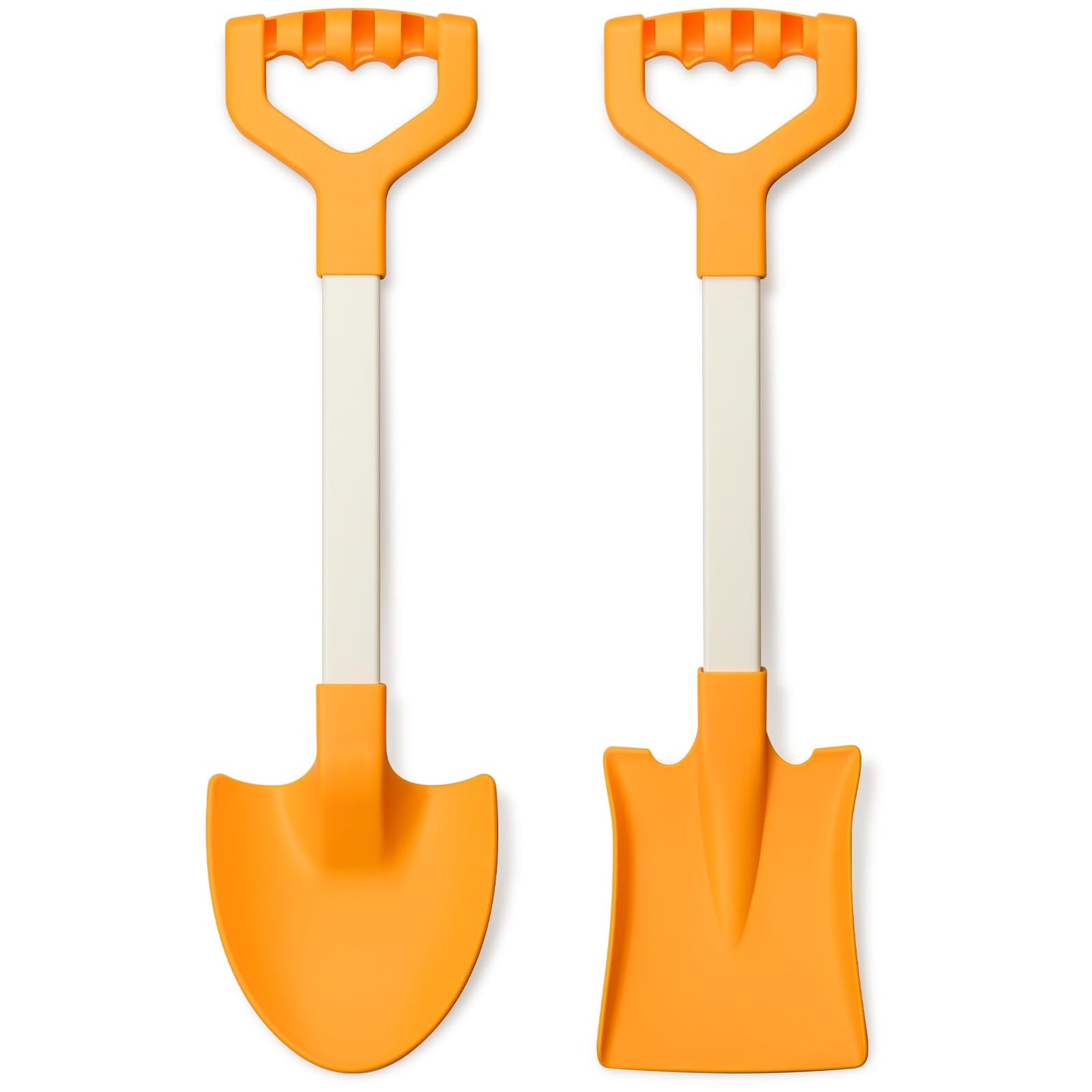 QINGLER 20” Long Sand Beach Shovels for Kids Heavy Duty Plastic Sand Scoops