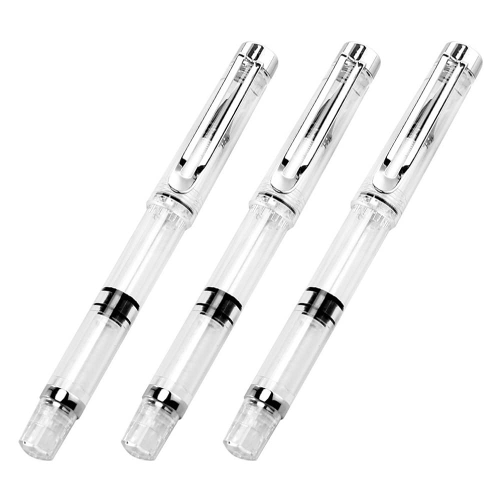 NUOBESTY Refillable Fountain Brush Pen Soft Bristle Calligraphy Pen Smooth Writing Ink Brush for Watercolor Painting Drawing 5.51 Inch