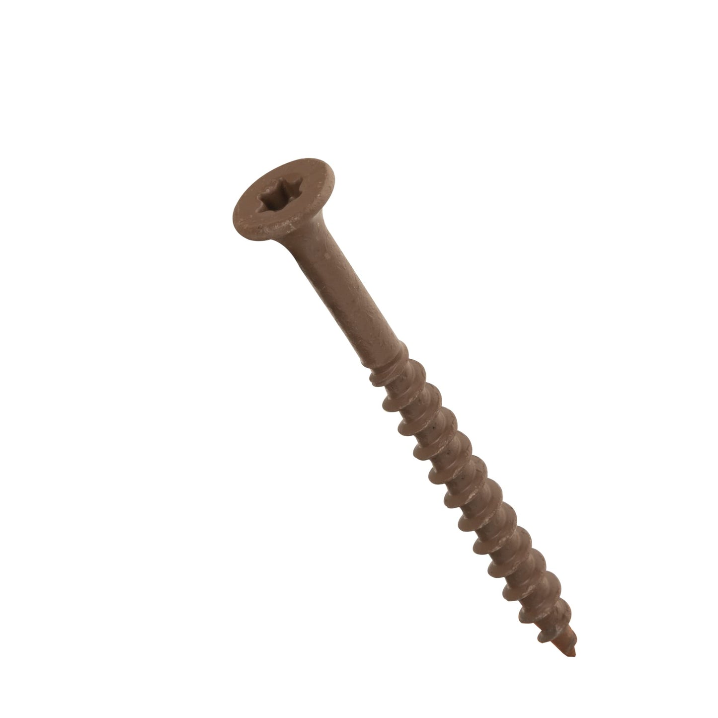 Nuvo Iron Deck Screws #8 x 2'' - 4000 Count, Brown