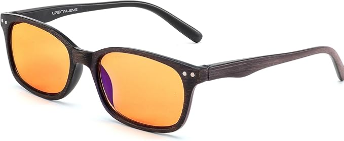 Blue Light Blocking Reading Glasses - For Better Sleep, Reduce Eye Strain for Women + Men, With Wooden Finishes