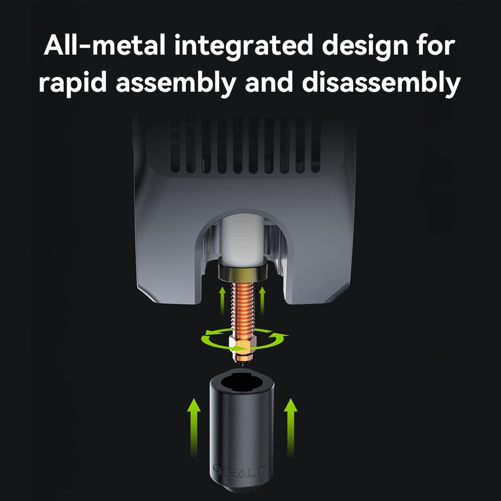 Creality K2 Plus/ K2 Nozzle 0.2mm, Original Unicorn Quick Swap Nozzle with Titanium Alloy Heat Break Copper Alloy Hardened Steel, High Flow High Speed Print for Creality K2 Series/Hi Combo