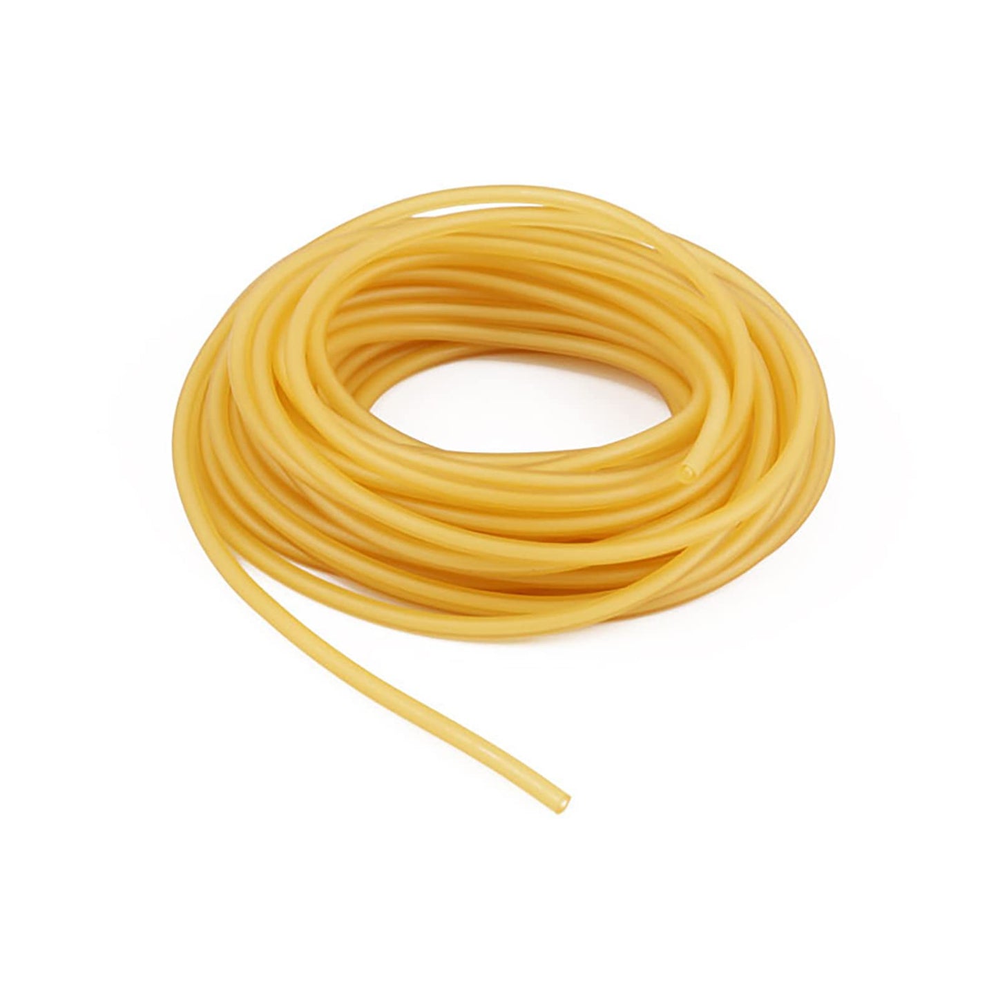 Latex Tubing, Latex Tube Natural 3/8in OD 1/4in ID Slingshot Tubing Surgical Tube Catapult Tube Rubber Hose Speargun Band 10FT 33FT 50FT One Continuous Piece (33 FT, Natural)