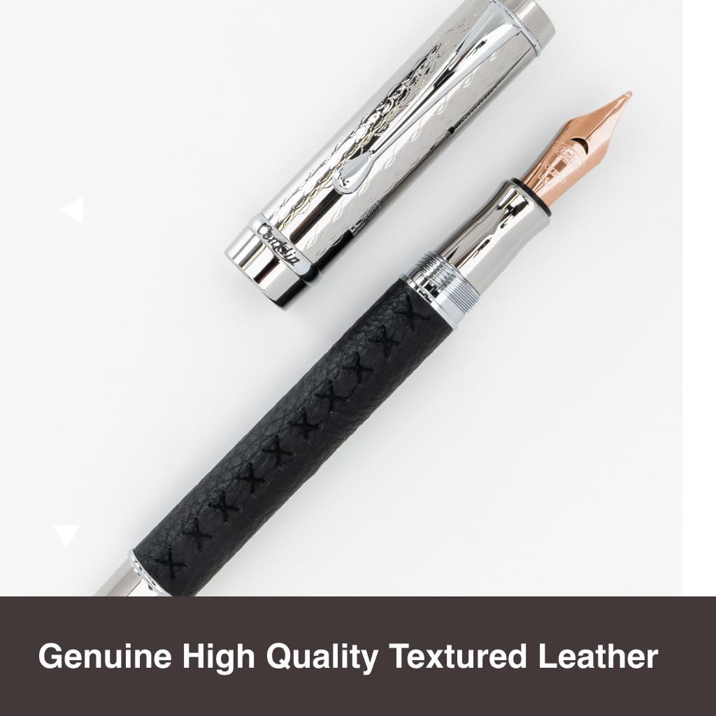 Conklin Duragraph Special Edition Fountain Pen Royal - 14K Medium Solid Gold Nib - Elegant Design & Versatile Writing Performance - Ideal for Collectors & Professionals