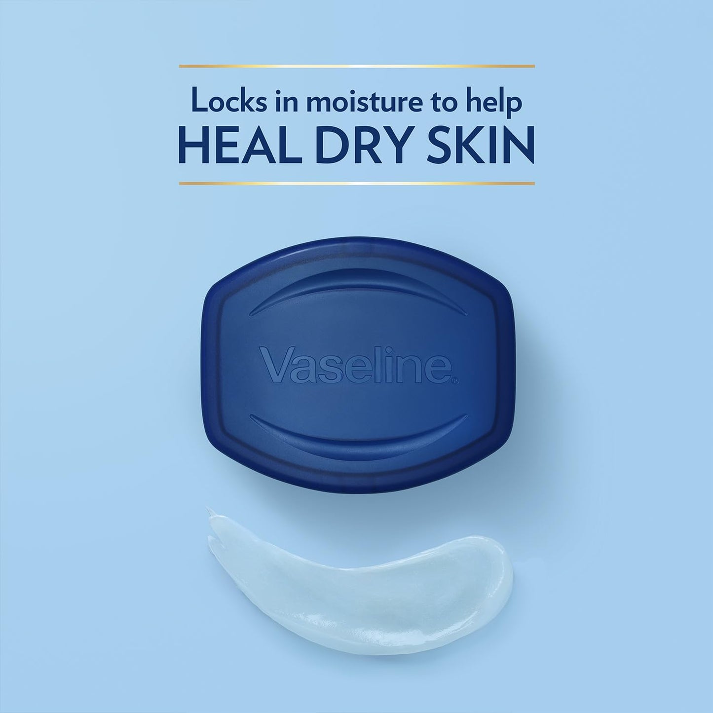 Vaseline Original Healing Jelly 2-Pack – Skin Protectant with 100% White Petrolatum + Original Lip Therapy for Soft, Smooth Lips