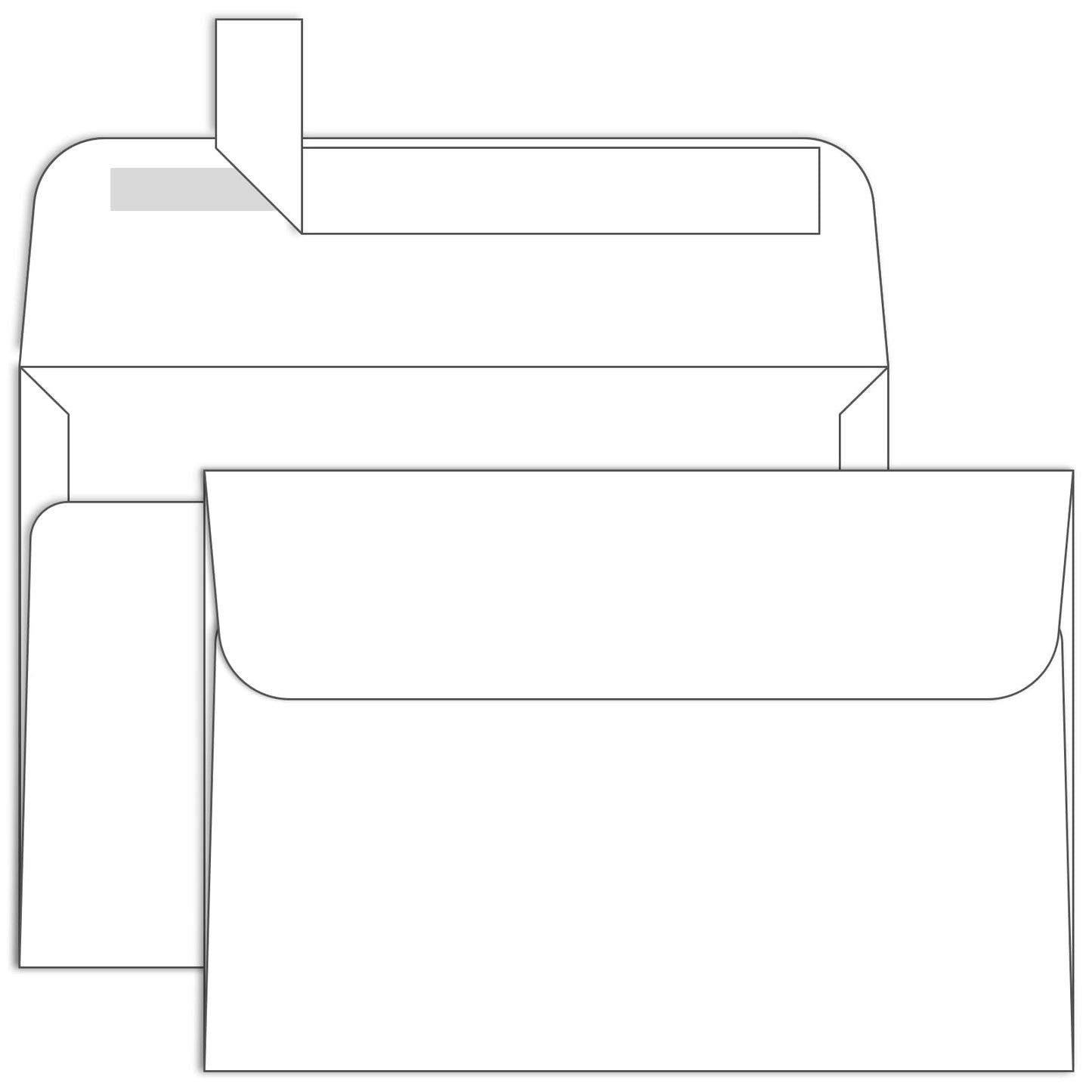 Ohuhu A7 Printable White 5x7 Envelopes 250 Pack - Bulk A7 5.25 x 7.25 Inches Self-Seal Envelopes for 5x7 Cards Christmas Cards Wedding Invitations, Photos, Graduation, Baby Shower
