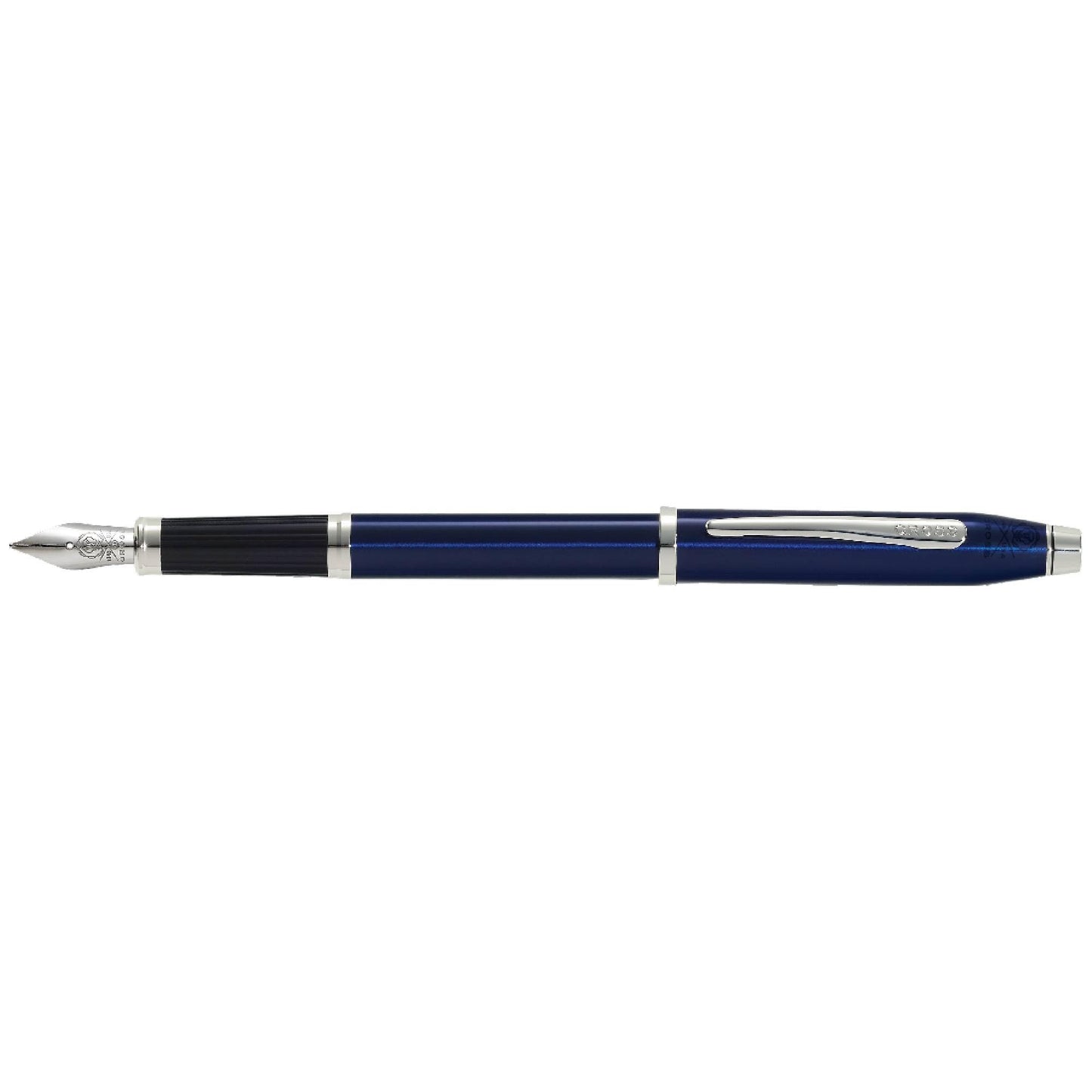 Cross Century II Translucent Blue Lacquer Medium Nib Fountain Pen - Professional Pen for Everyday Use - Smooth Writing - Comfortable Grip - Black Ink - Durable Construction
