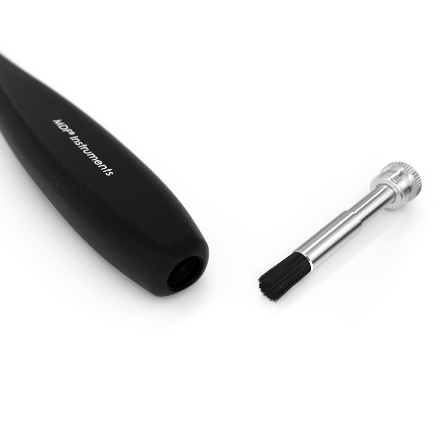 MDF Instruments, Tromner Neurological Reflex Hammer with Built-in Brush for Cutaneous and Superficial Responses - Light - HDP Handle - Durable, Professional-Grade - Black (MDF555P-11)