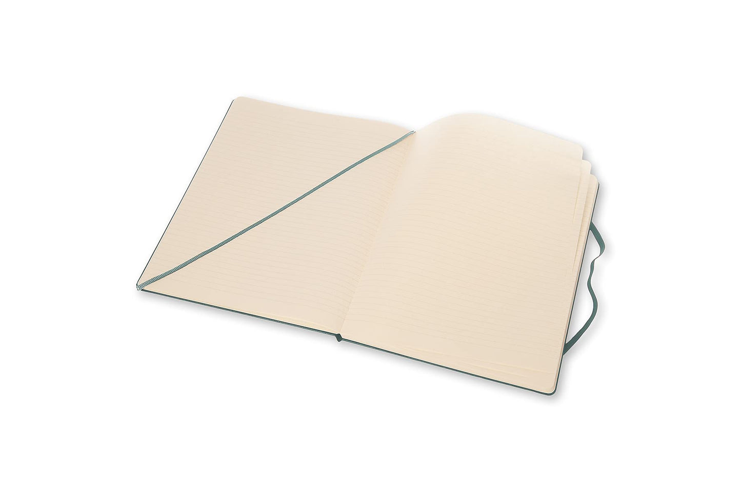 Moleskine Classic Notebook, Hard Cover, Ruled/Lined, XL (7.5" x 9.5"), Forest Green, 192 Pages