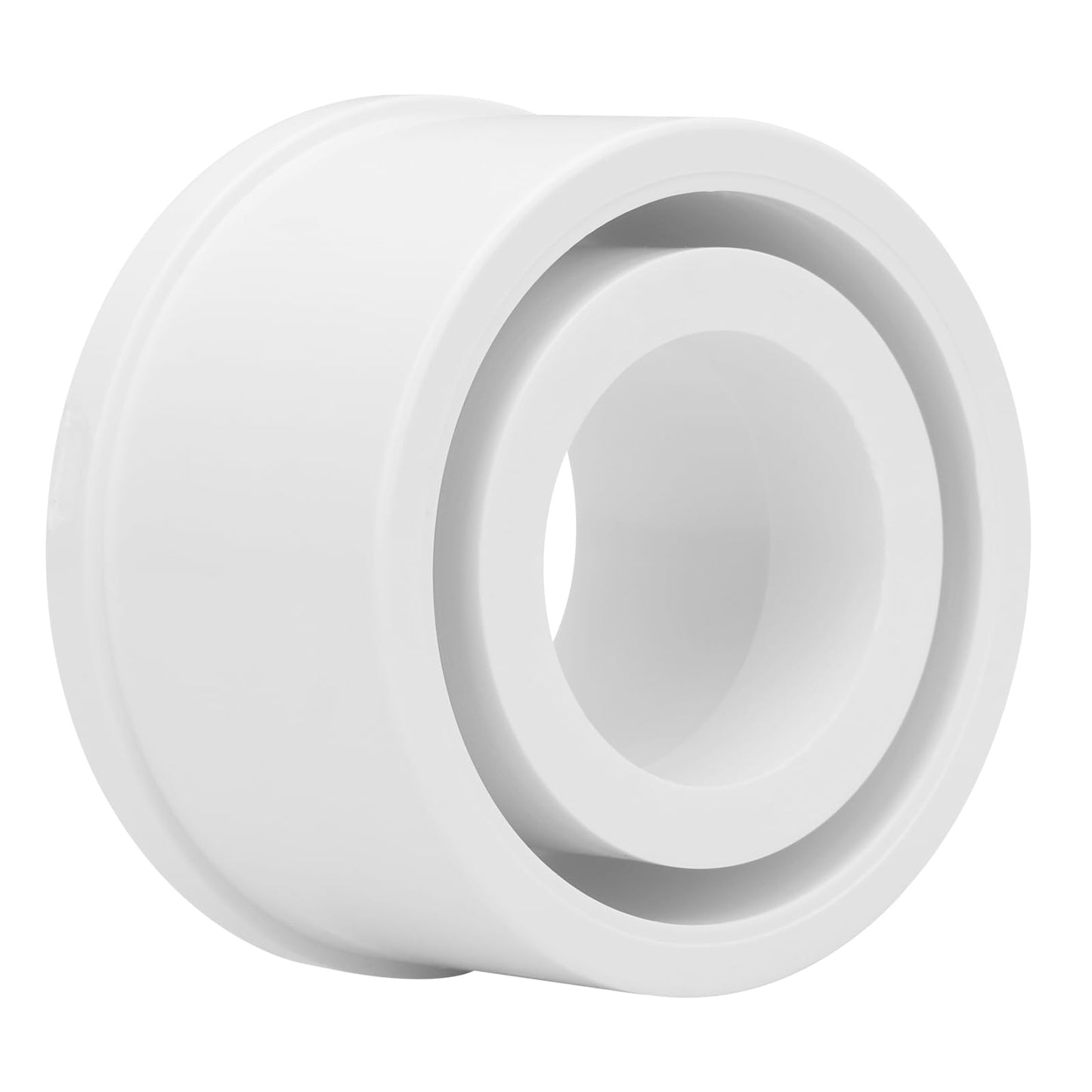 6Pack 2"x 1" PVC DWV Reducing Bush Adapter Pipe Fitting SCH40 PVC Reducer Bushing (Socket x Socket) PVC Pipe Reducing Bushing Fitting for Home Sewer Plumbing