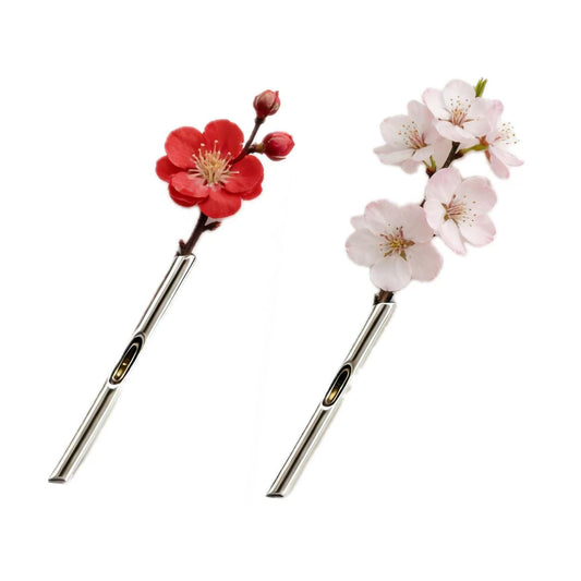 A Kind Brooch - Every Bloom Tells a Different Story, Branch-Shaped Flower Insert Brooch, DIY Elegant Jewelry for Women Men (2pcs)