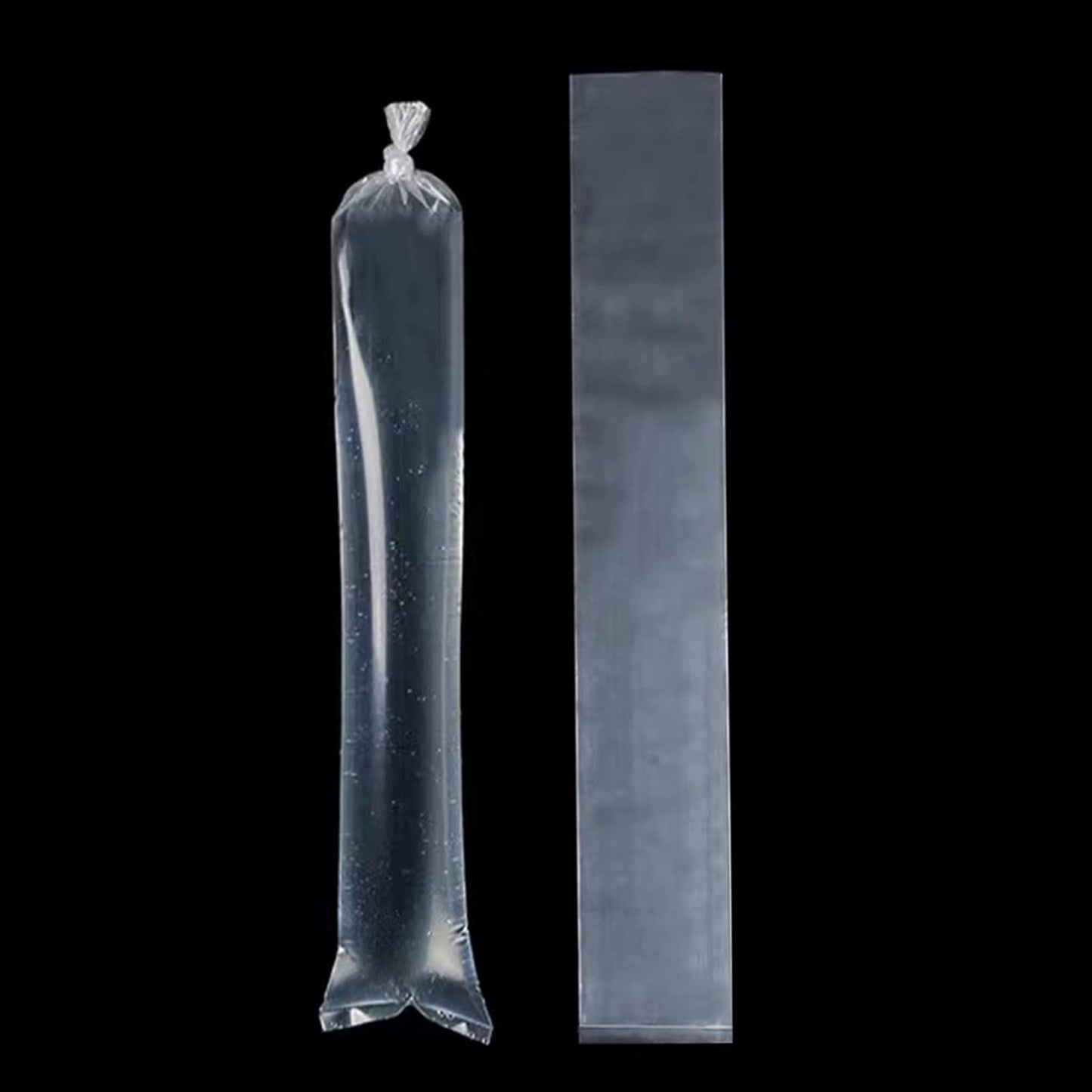 Long Plastic sleeves 14x40 Inch 50 Pack Poster Poly Bags, 2 Mil Clear Flat Open Blueprint Storage Poster Tube for Large Narrow Items, Waterproof