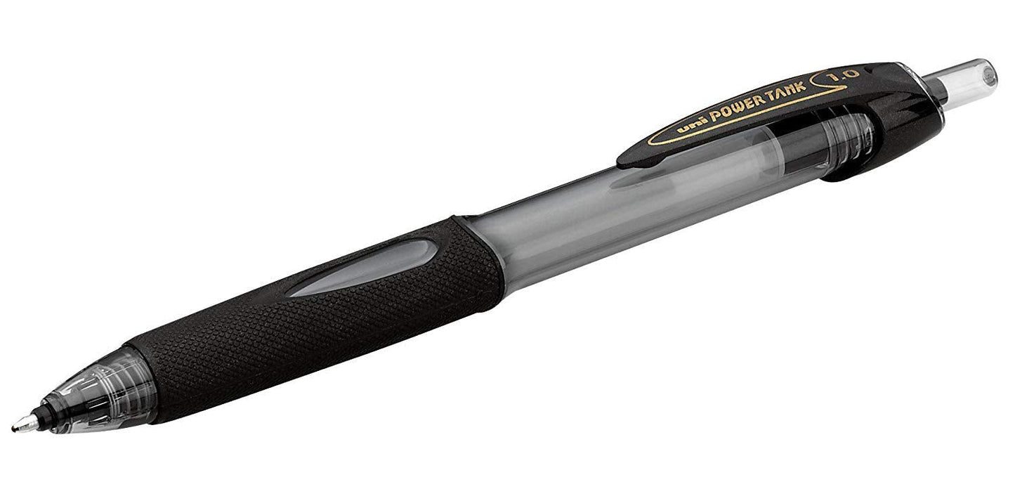 uniball Power Tank RT Ballpoint Pens, Medium Point (1.0mm), Black, 12 Pack