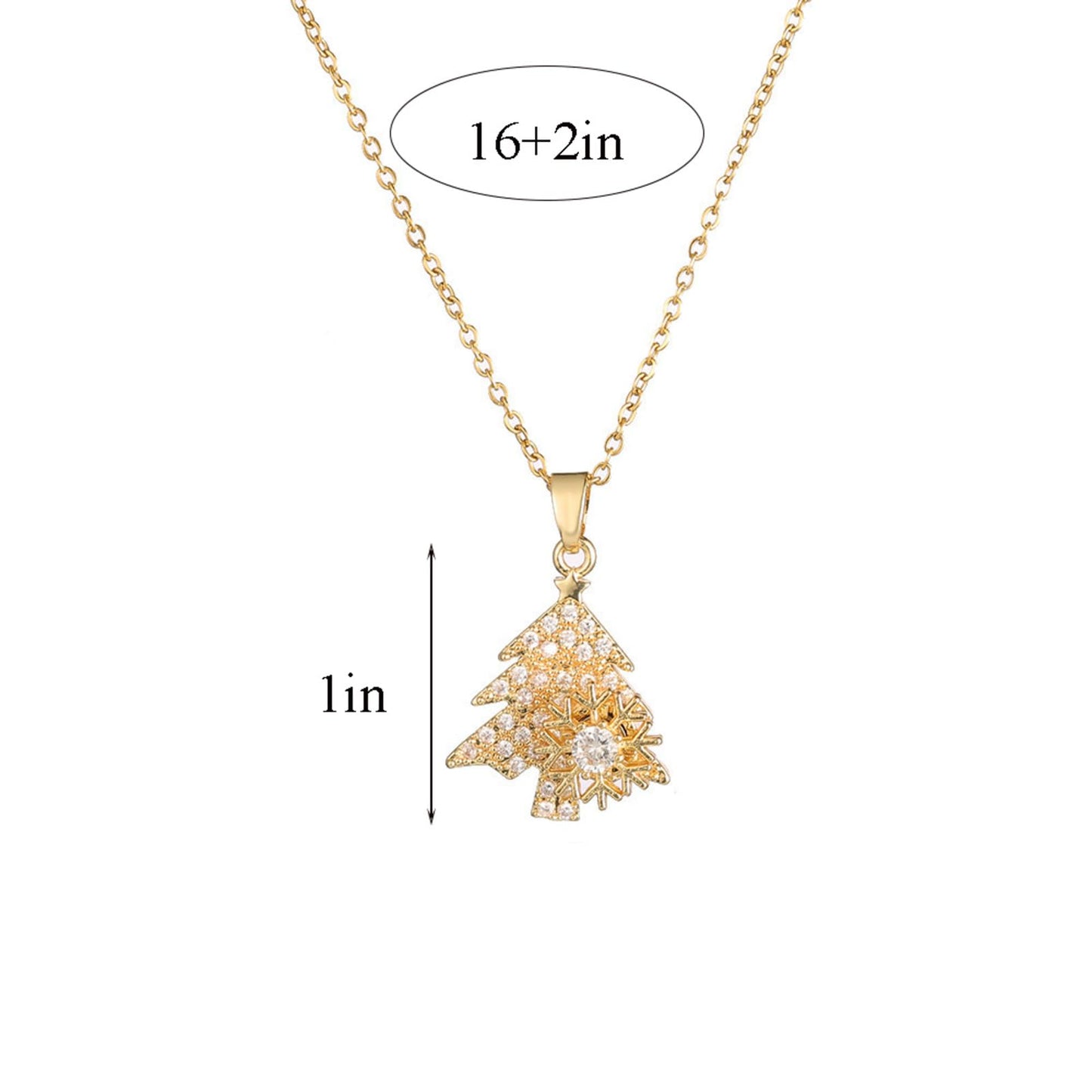 KONPJE Sunflower Fidget Necklace for Women Gold Moon Necklace Rotating Heart Necklaces Spinning Crystal Flower Anxiety Necklaces Crescent Moons Jewelry Accessories (Gold Tree)