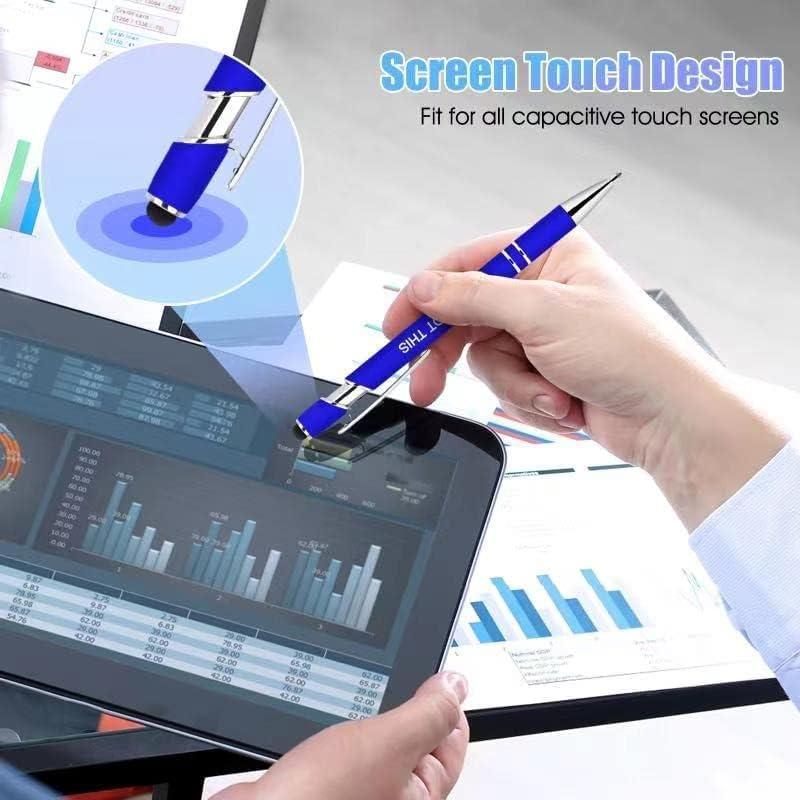 Greengines 100 Pcs Inspirational Pens - Motivational Ballpoint Bulk Pens with quotes Stylus Tip Gifts for School Coworkers Office Supplies Black Ink