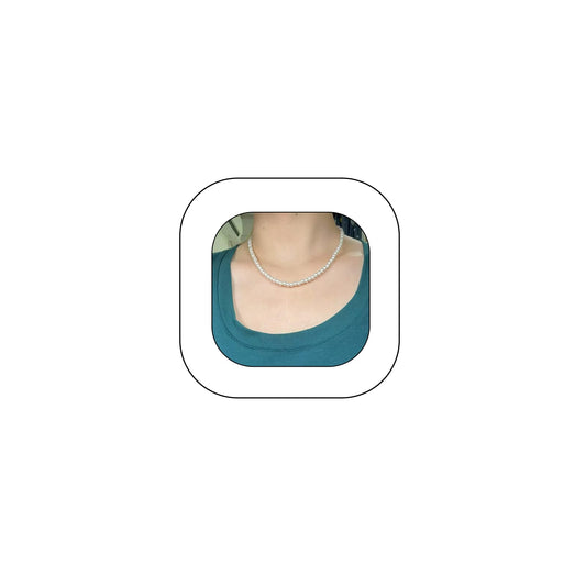 Imitation Pearl Necklace for Women Round Bead Beaded Pearl Choker Necklace Bead Pearls Necklaces Trendy Jewelry Gift 2.5 3 4 5 6 7 8 10 12 MM (6 mm)