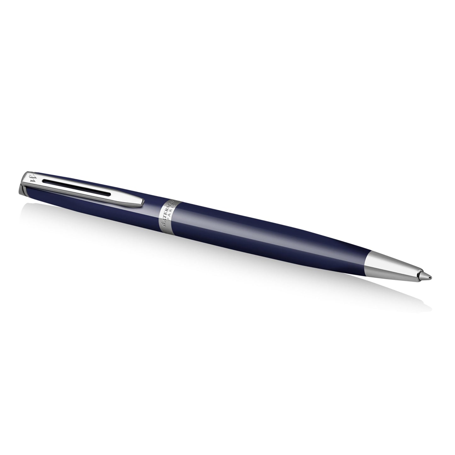 Waterman Hemisphere, Ballpoint Pen, Blue Lacquer with Palladium Trim, Medium Tip, Blue Ink, Gift Box
