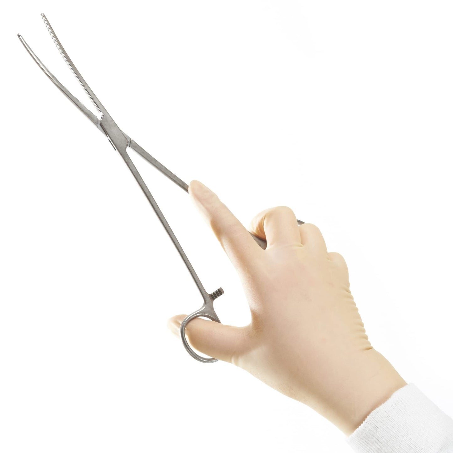 SURGICAL ONLINE Set of 2 Premium Quality 12" Rochester Pean Hemostat Forceps Straight & Curved Clamps Three Locking Positions - SurgicalOnline