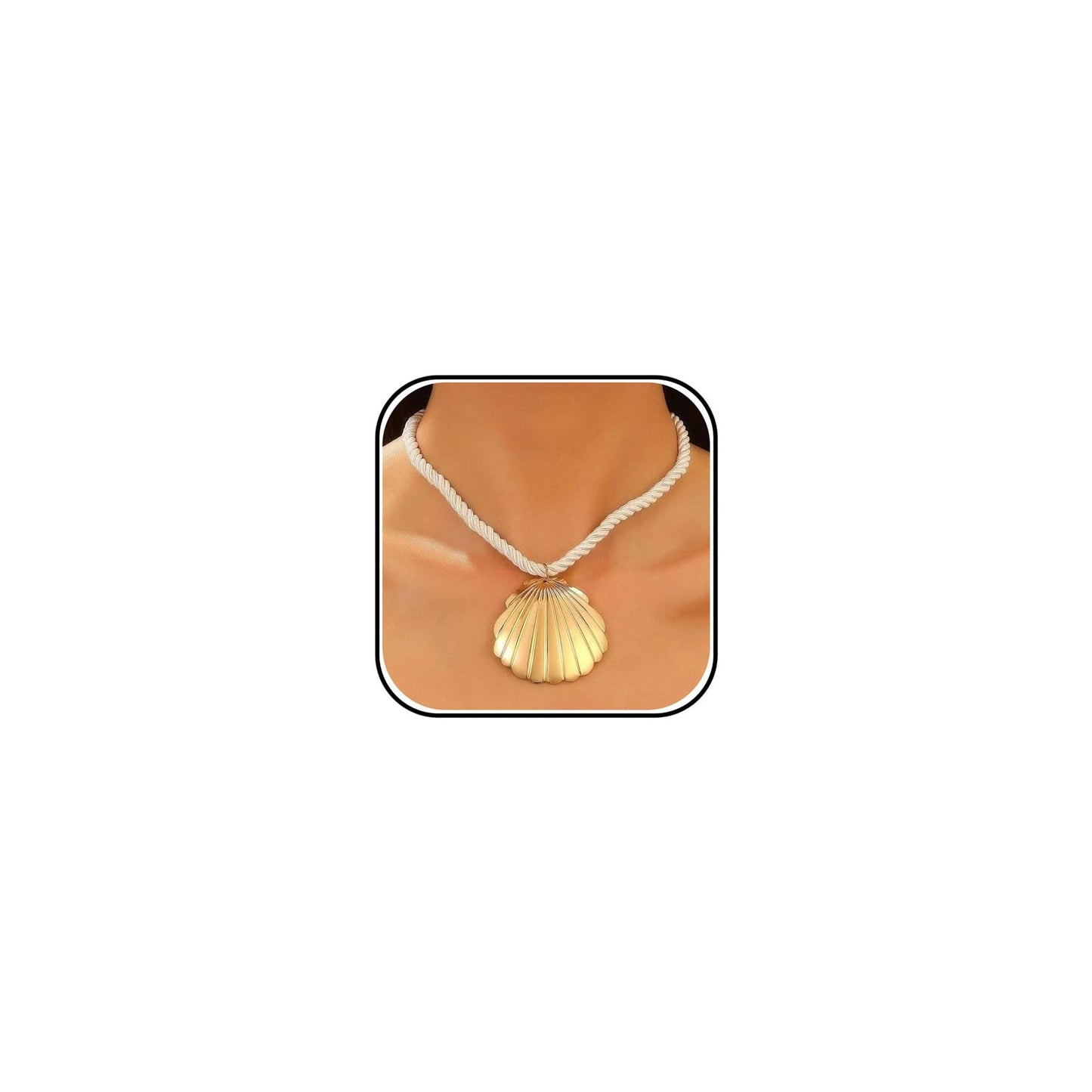 Frodete Starfish Necklace for Women Beach Necklaces Jewelry Layered Choker Drop Dangle Summer Vacation Outfits Theme Conch Seashell Accessories Ocean Pendant Dress Costume