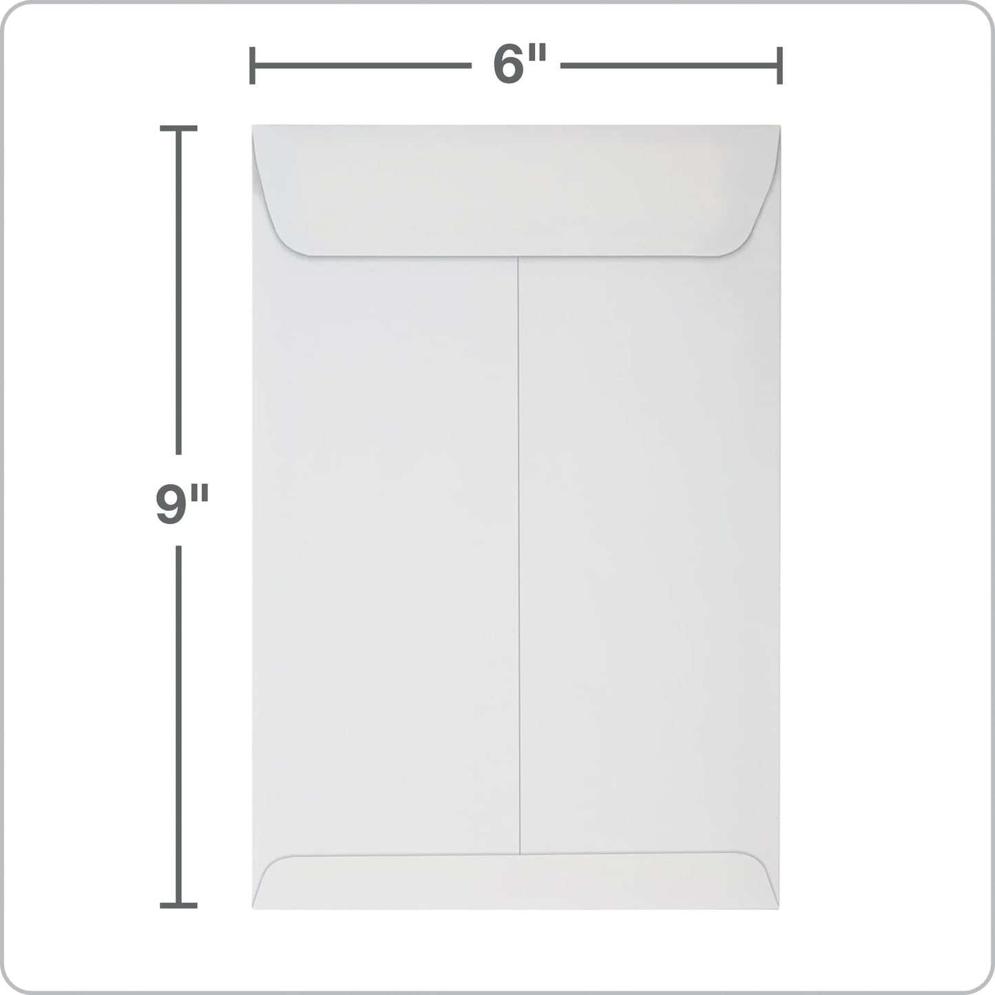 Columbian 6 x 9 Catalog Envelopes, 100 Pack, Catalog-Style with Self Seal Closure, Heavyweight 28 lb Paper, Self Sealing Envelopes for Mailing, Filing and Organizing, White