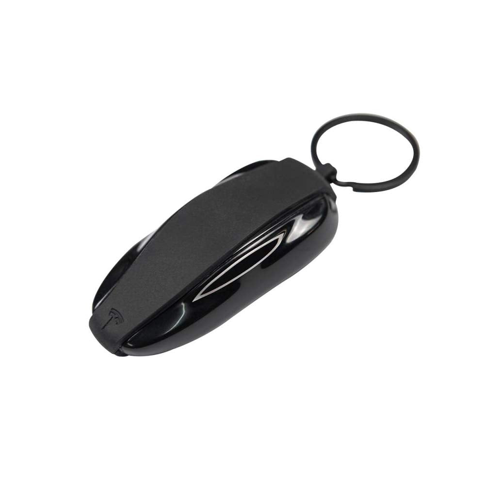 Tesla Gear Silicon Key Fob Cover Keychain for Tesla Model X (Black)