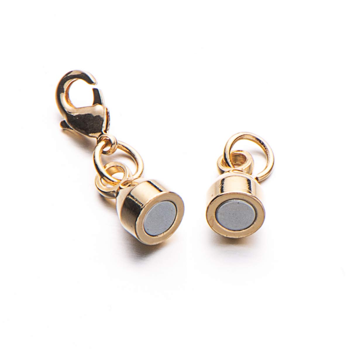 Zpsolution 6mm Magnetic Jewelry Clasps Lobster Clasp Oval Shape for Necklace Bracelet 8 pcs