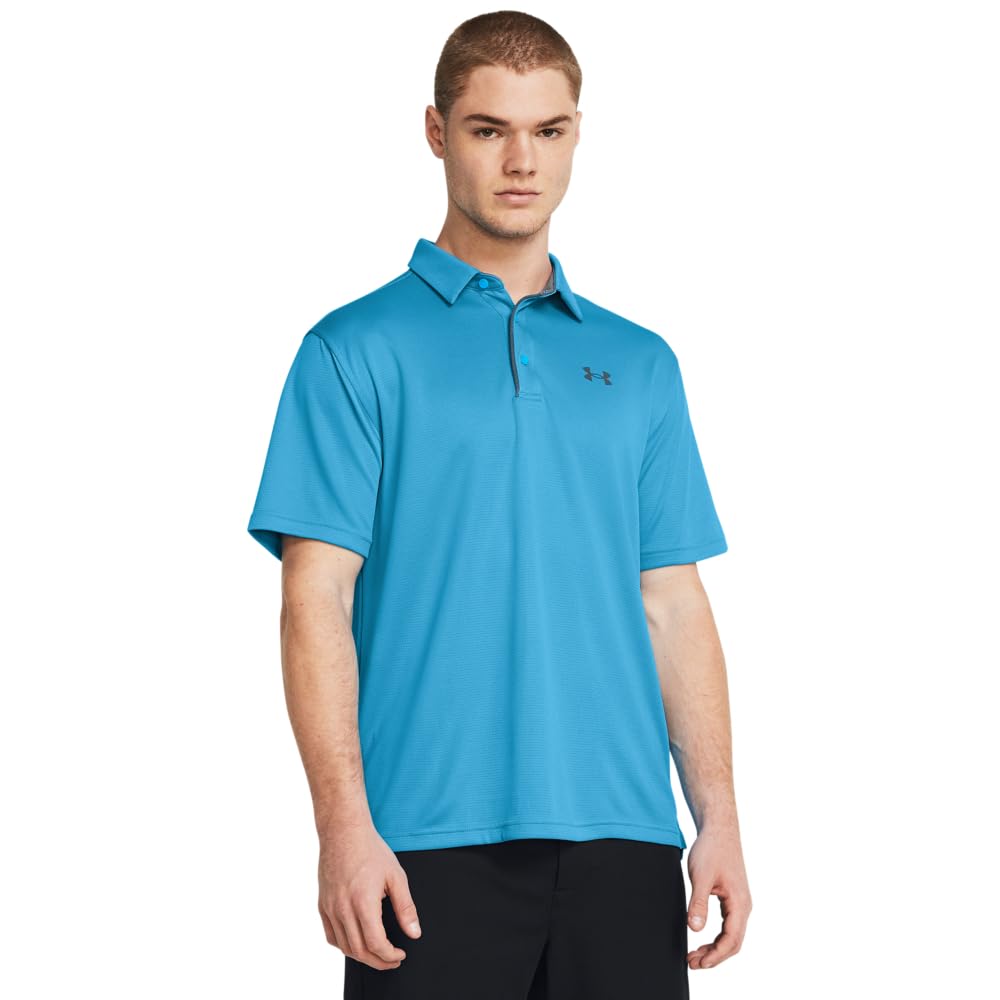 Under Armour Men's Tech Golf Polo, (421) Capri / / Pitch Gray, 4X-Large