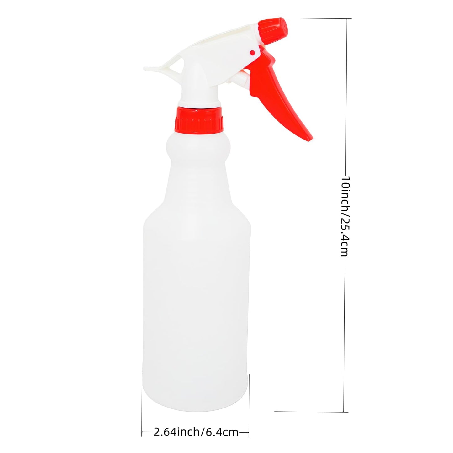 Brsazee 6 Pack 16oz Spray Bottles, Reusable Fine Mist Water Sprayer for Plants, Cleaning, High Output Ultrafine Misting Plastic Spray Bottles for Water, Salon, Garden, Kitchen and Bathroon
