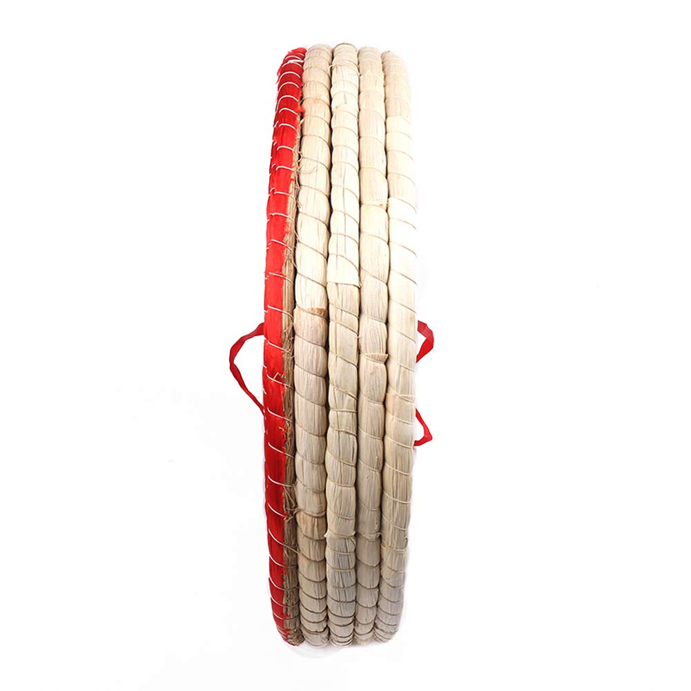 DOSTYLE Traditional Hand-Made Solid Straw Round Archery Target Shooting Bow Coloured Rope Target Face Five Layers for Recurve Bow Long Bow Compound Bows