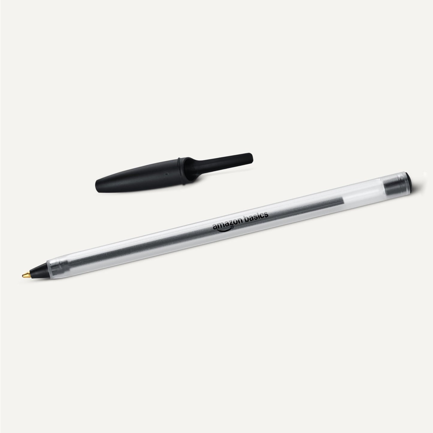 Amazon Basics Ballpoint Pens, Medium Point 1.0mm, Black Ink, 144-Pack