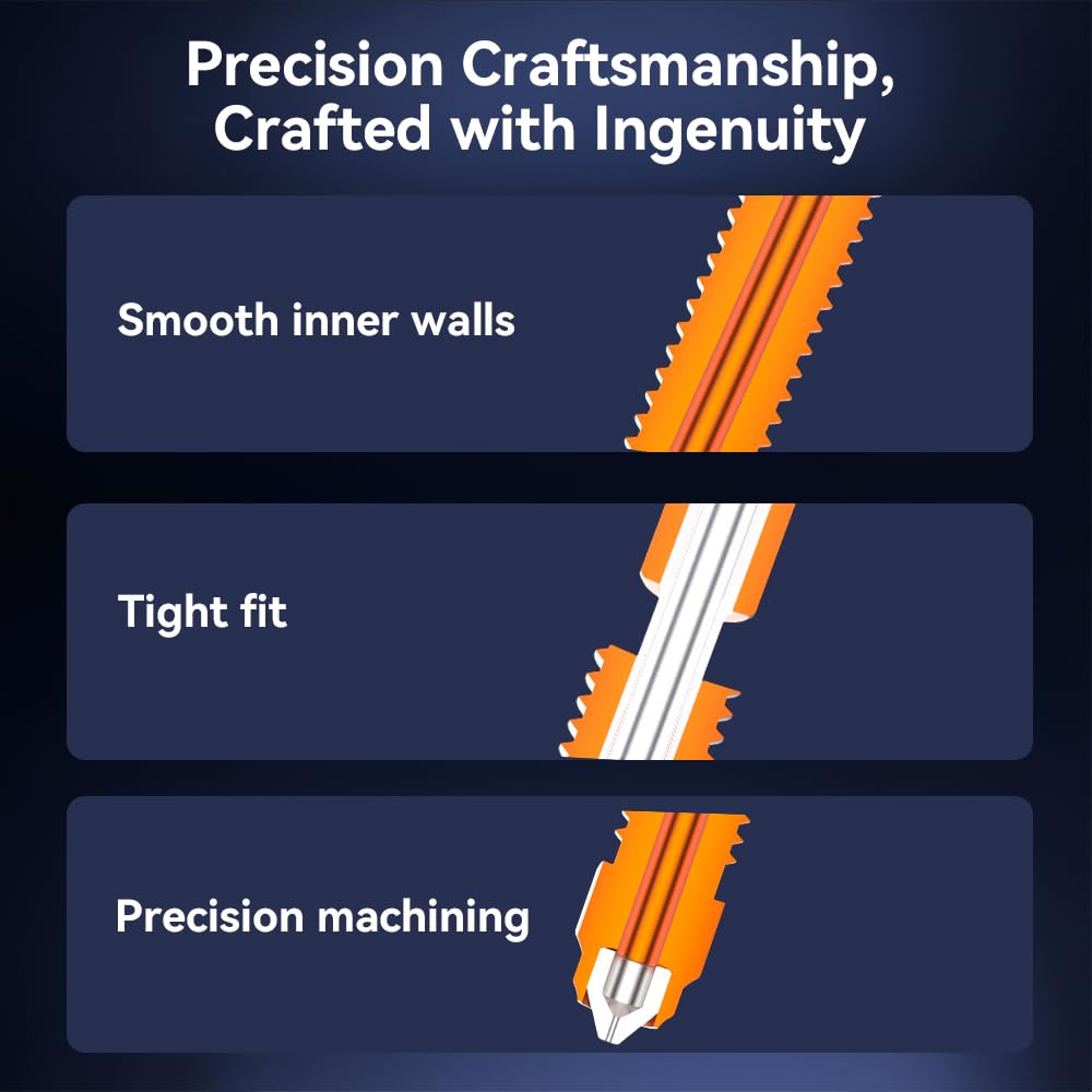 Creality K2 Plus/ K2 Nozzle 0.2mm, Original Unicorn Quick Swap Nozzle with Titanium Alloy Heat Break Copper Alloy Hardened Steel, High Flow High Speed Print for Creality K2 Series/Hi Combo