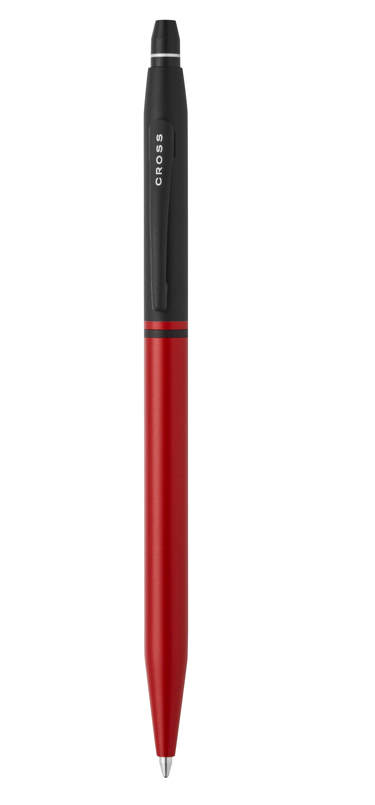 Cross Click Tuxedo Selectip Ballpoint Pen, Striking Satin Metallic Red with Black Contrasting Appointments, High-End Gift, Smooth Writing, Luxury Corporate Gift Box
