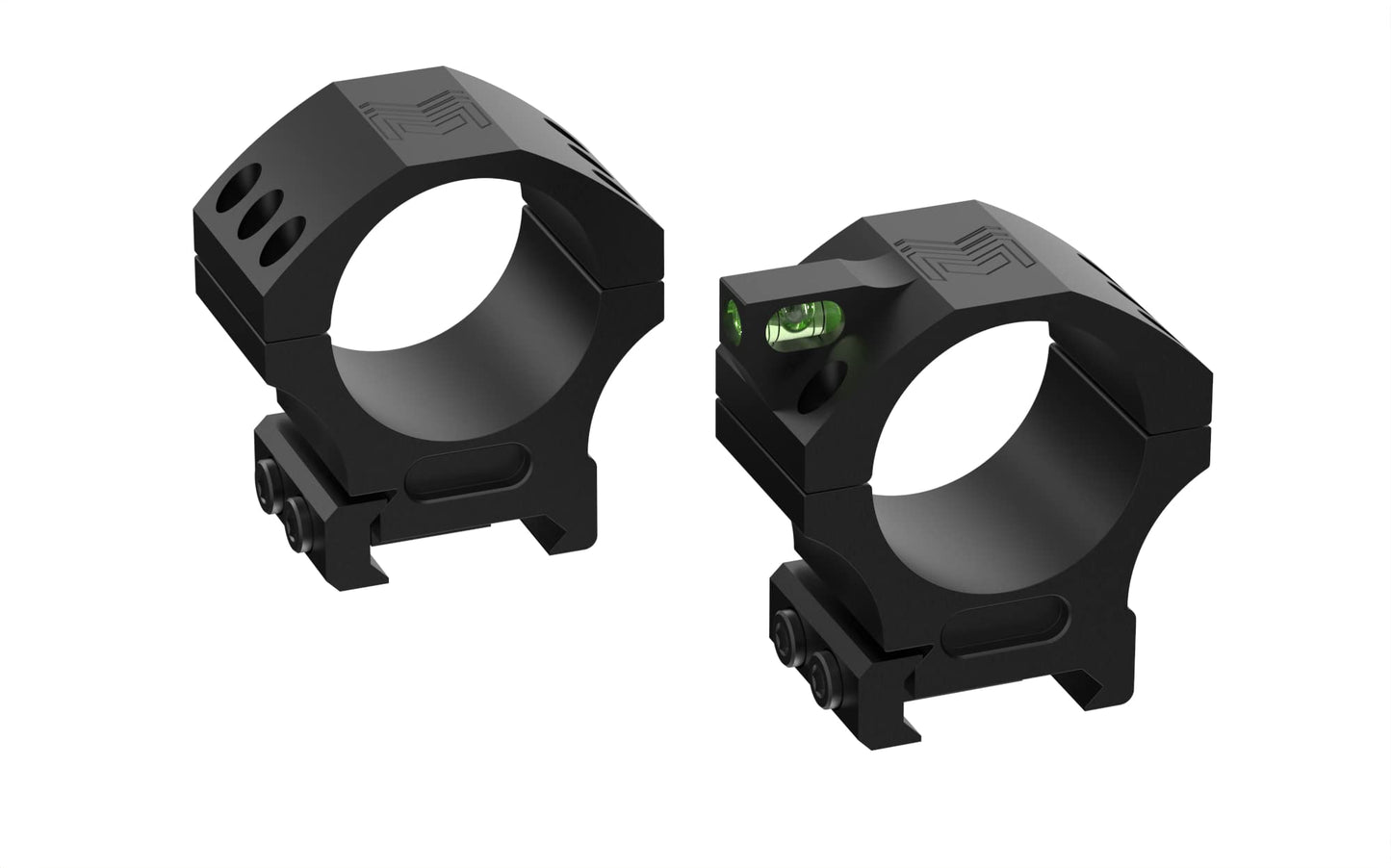 Monstrum Next Level Scope Rings with Integrated Level Bubble and Anti-Recoil Lugs | 30 mm Diameter | 1.00 Center Height