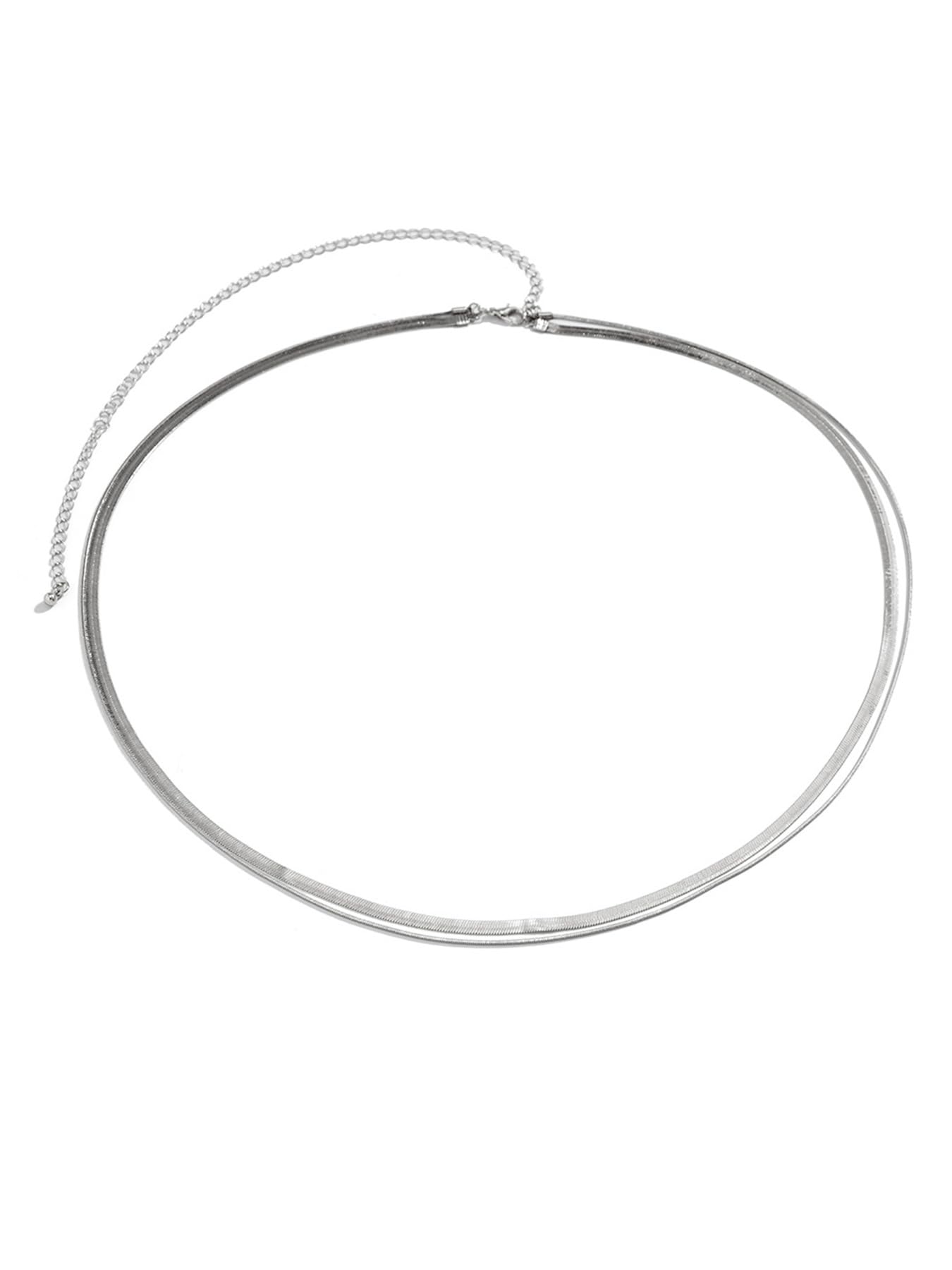 Longita Silver Waist Chain for Women Silver Belly Chain for Women Body Chains Stomach Chains Stacked Waist Belly Jewelry Trendy