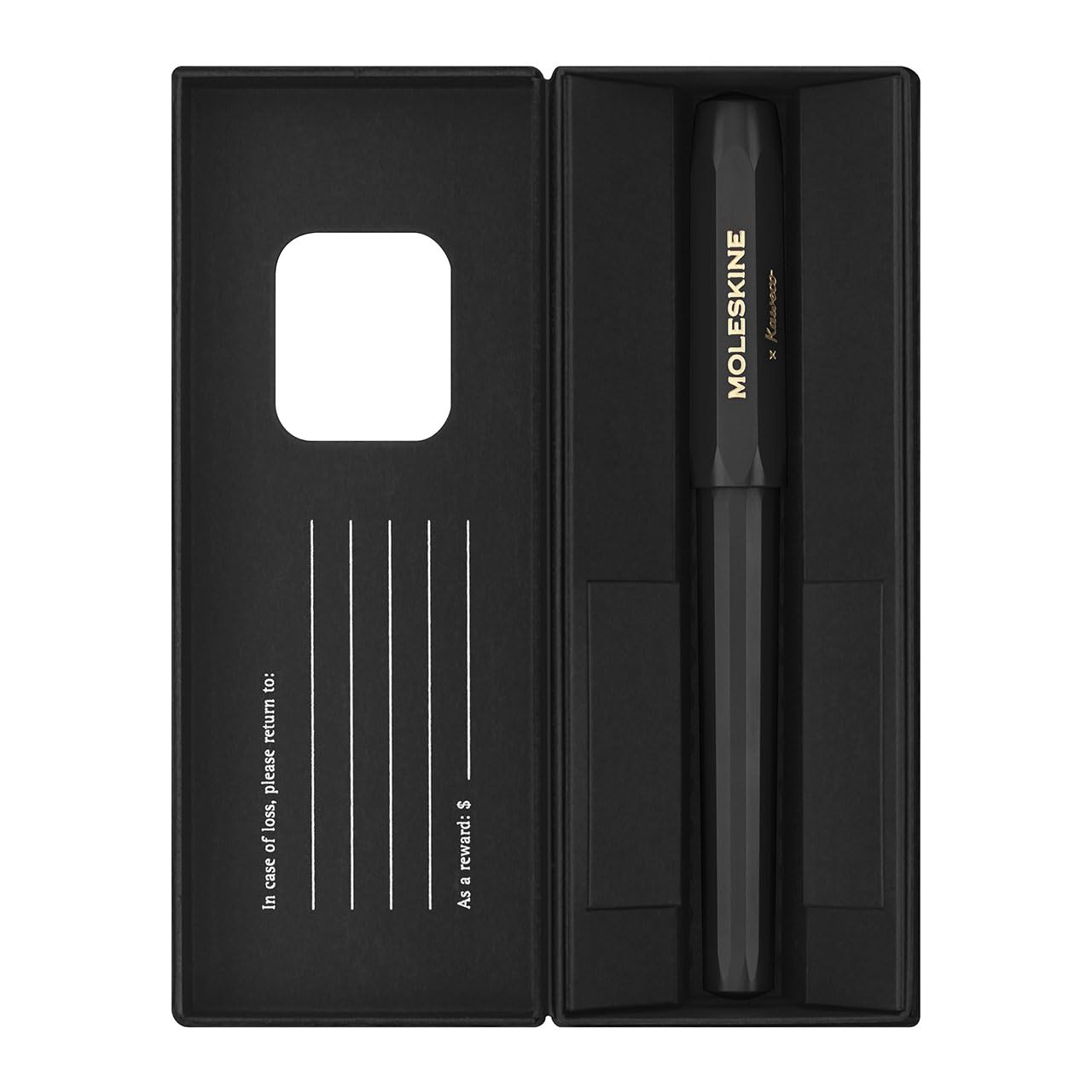Moleskine x Kaweco, Roller Pen, 0.7mm Point, Black with Black Ink