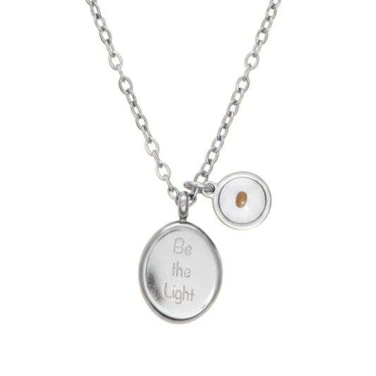 VLIEGEN Mustard Seed Necklace - Stainless Steel Faith Mountain Jewelry for Women & Men styleR