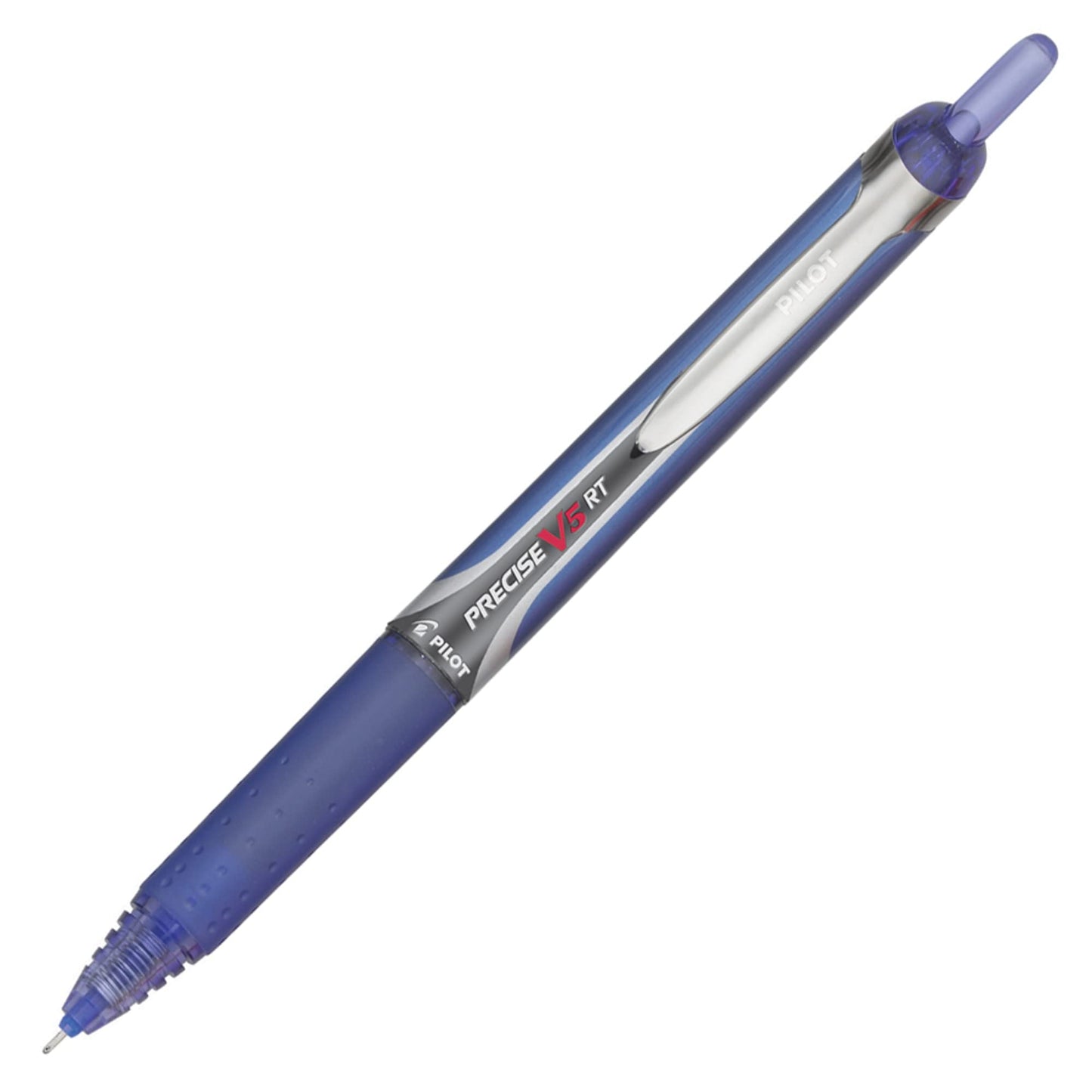 PILOT Precise V5 RT Refillable & Retractable Liquid Ink Rolling Ball Pens, Extra Fine Point (0.5mm) Blue Ink, 12-Pack (26063)
